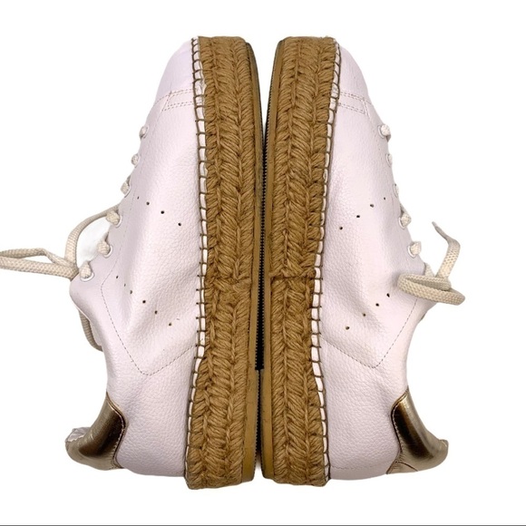 Steven Peck White Vegan Platform Espadrille Shoes - Picture 7 of 12